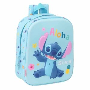 Mochila 3D Disney Stitch - 27cm para Pré-Escolar