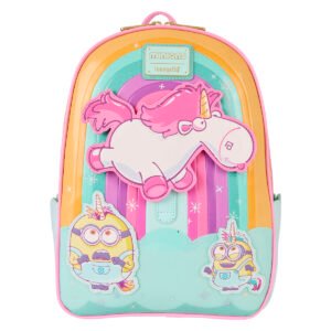 Loungefly Minions Fluffy Unicorn backpack 30cm
