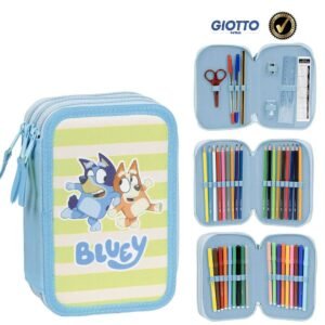 Bluey triple pencil case