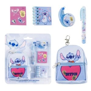 Disney Stitch Stationery mini backpack set