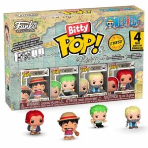 Blister 4 figures Bitty POP One Piece Luffy