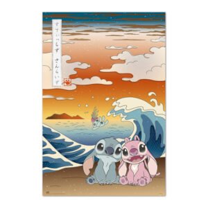 Póster Disney Stitch & Angel Japão
