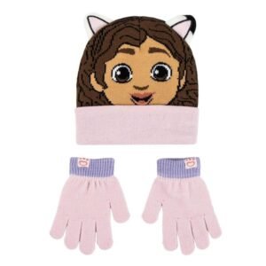 Gabbys Dolls House hat and gloves set