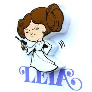 Luz 3D Star Wars Leia - Mini Lâmpada LED