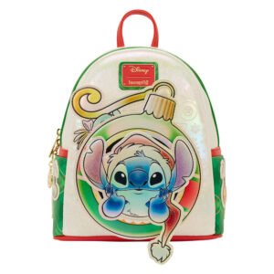 Mochila Loungefly Disney Stitch Festas 26cm