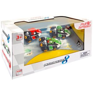 Set de Carros Pull Speed Mario Kart 8 - Mario, Luigi e Yoshi