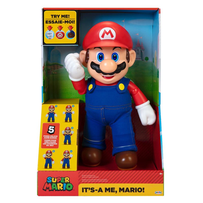Figura Interativa Mario - Super Mario 36cm