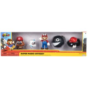 Pack de 5 Figuras Super Mario Bros - 6,5cm