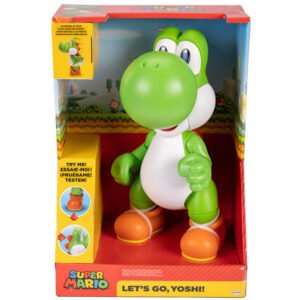 Figura Interativa Super Mario Bros Yoshi 36cm