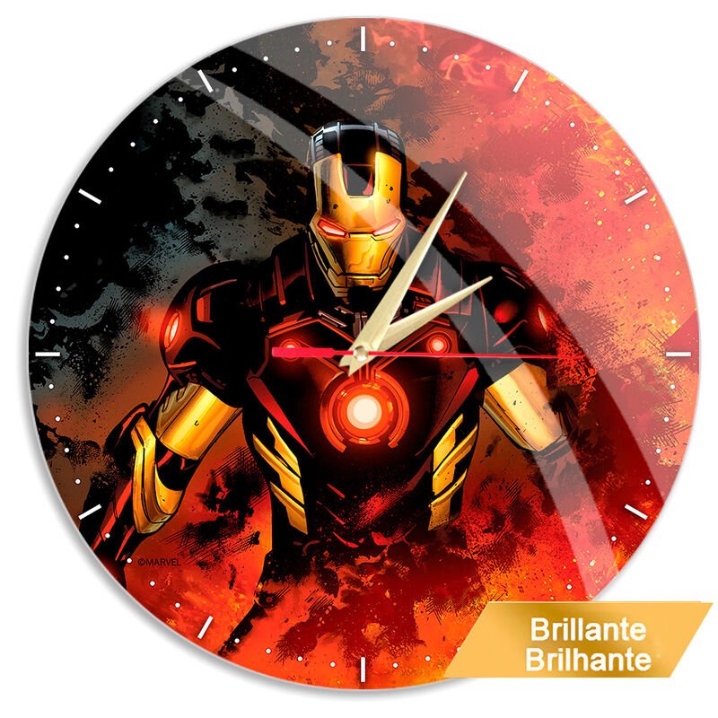 Relógio de Parede Iron Man para Geek Lovers