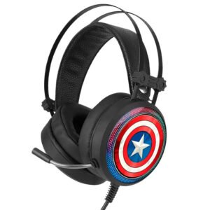 Fones de Ouvido Gaming Captain America 7.1