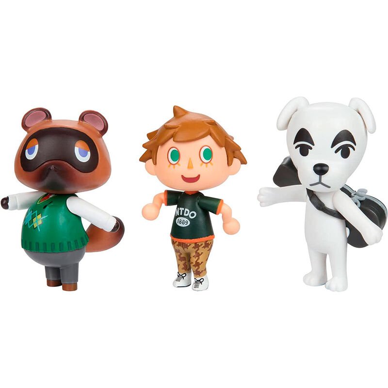 Figuras de Animal Crossing - Blister 3 Unidades 6cm
