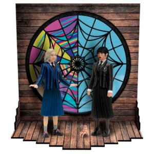 Conjunto de Figuras Wednesday e Enid - 9,5cm
