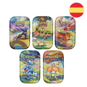 Spanish Pokemon Tin mini assorted collectibles trading card game