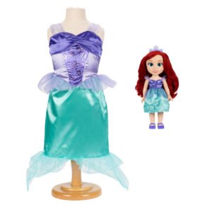 Boneca Ariel da Pequena Sereia + Fantasia 38cm