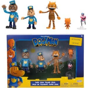 Pack de 5 Figuras Dogman - 6cm de Aventura