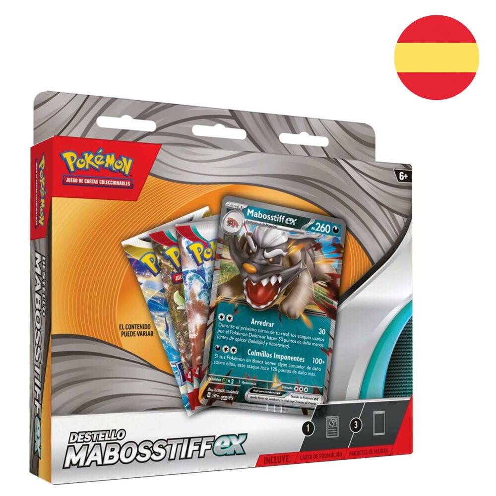Caixa de Jogo de Cartas Mabosstiff EX Pokémon