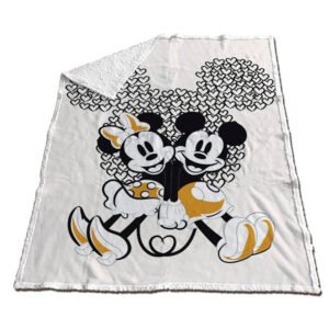 Disney Mickey & Minnie coral sherpa blanket 130x170cm