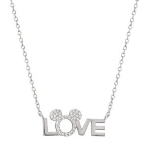Disney Minnie Love sterling silver necklace