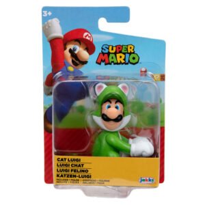 Figura Luigi Gato Super Mario 6,5cm