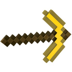 Picareta Dourada Minecraft 40cm - Acessório de Fantasia