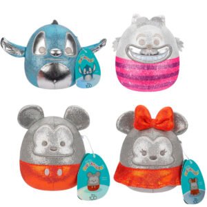 Squishmallows Disney: Pack de 4 Peluches 12cm