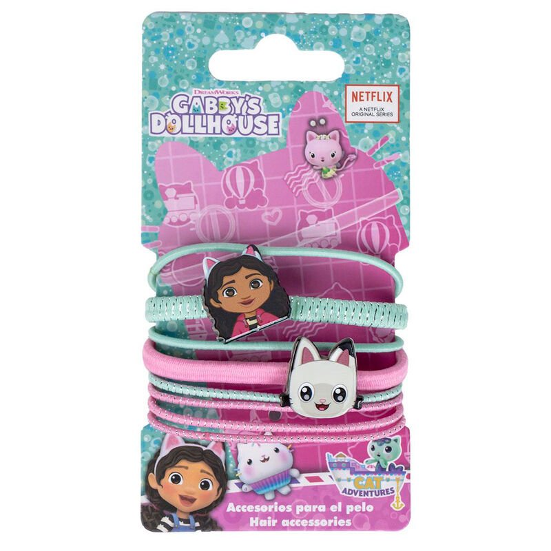 Conjunto de 8 Scrunchies Gabby Doll House