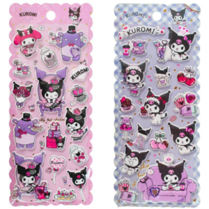 Hello Kitty Kuromi assorted Embossed stickers