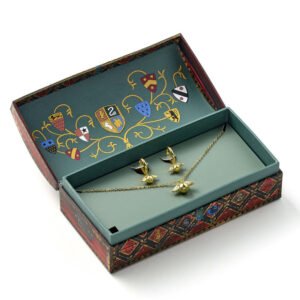 Harry Potter Golden Snitch earrings + necklace