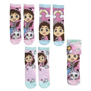 Meias Gabbys Dollhouse - Pacote Variado