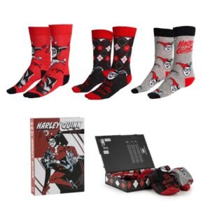DC Comics Harley Quinn pack 3 adult socks